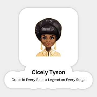 Icon: Cicely Tyson Sticker